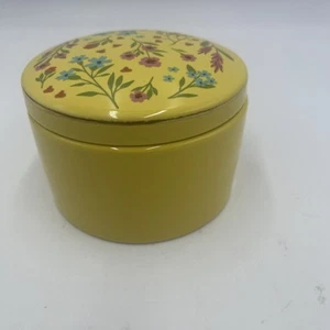 Portagioie portagioie portagioie porcellana con coperchio nero floreale multicolore fiori - Foto 1 di 4