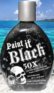 *SELLADO—TOTALMENTE NUEVO* Millenium Tanning PAINT IT BLACK 50X—Loción bronceadora interior - Imagen 1 de 12