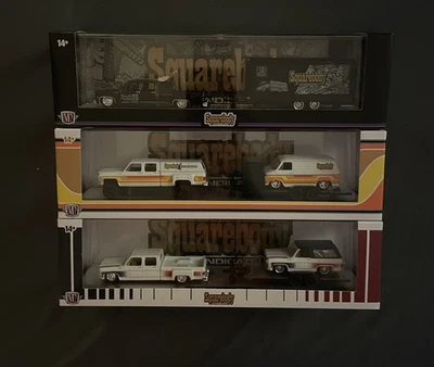 2025 M2 Machines Squarebody Syndicate Auto Haulers Complete Set of 3 Pcs  - Image 1 of 4