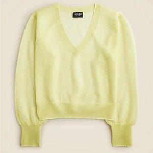 J. Crew Collection sheer V-neck lightweight sweater, size small - Picture 1 of 15