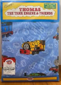 THOMAS the TANK & FRIENDS - EIN PAAR GARDINEN VORHÄNGE 100% BAUMWOLLE SELTEN *NEU* - Bild 1 von 2