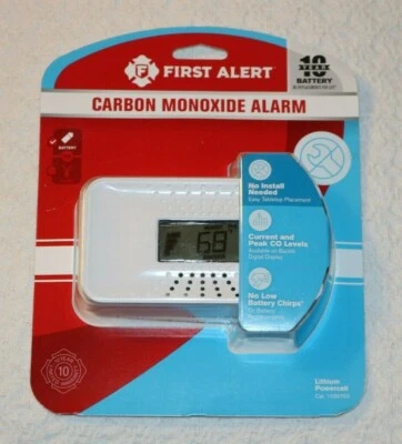 First Alert Carbon Monoxide Alarm/Detector With 10 Year Battery, New Package - Image 1 of 4