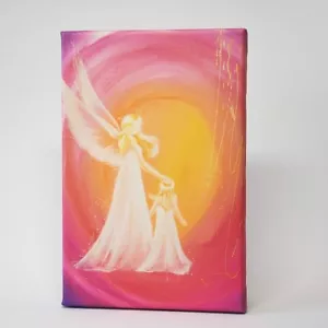 ❤️Taufgeschenk Schutzengel mit Mädchen ❤️"Immer da "Engel mit Kind zur Taufe - Bild 1 von 23