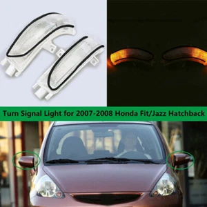 LH+RH Side Mirror Turn signal indicator LED light Lamp For 07-08 HONDA FIT JAZZ - Picture 1 of 7