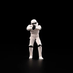 1/64 Figura Blanca Stormtrooper Pistola Escena Hombre Diorama Miniaturas Apto para Vehículos de Automóviles - Imagen 1 de 7