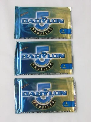 ТРИ (3) SKYBOX BABYLON 5 ПРОФИЛЕЙ УПАКОВКИ В ЗАВОДСКОЙ УПАКОВКЕ  - Изображение 1 из 2