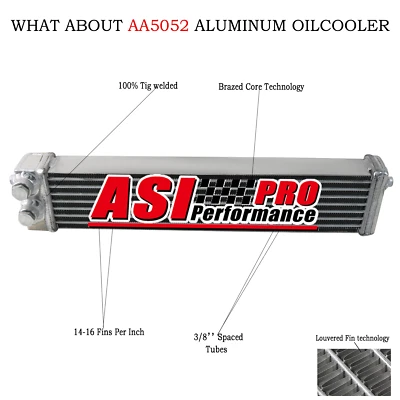 Aluminum Oil Cooler For 1971-1974 Mazda RX2  72-78 RX3 /74-78 RX4 79-95 RX-7. - Image 1 of 4