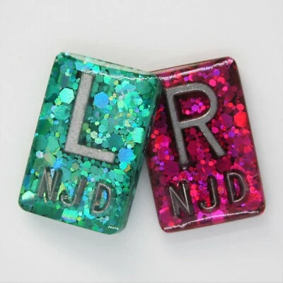 Pair of Small Glitter X-ray Markers. Up to 3 initials/letters. - Image 1 of 4