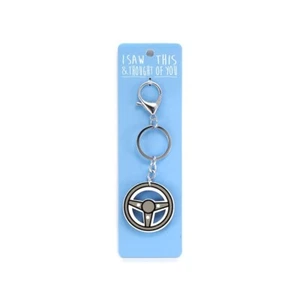 Steering Wheel - I Saw This Keyring Keychain - Picture 1 of 1