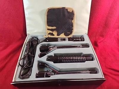 Vintage Vidal Sassoon Curling Iron with Attachments and Case - Image 1 of 4