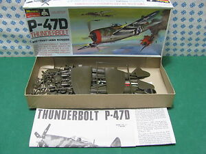 Raro Vintage Monogram - Thunderbolt P-47D - 1/4" Monogram