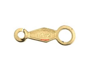 14k Yellow Gold 9.5mm Chain Necklace TAG ONE ***OPEN END*** USA MADE - Picture 1 of 2