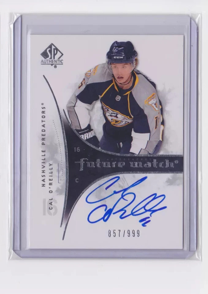 2009-10 UD SP AUTHENTIC FUTURE WATCH AUTO /999 CAL O'REILLY #238 PREDATORS - Image 1 of 2