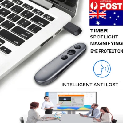 H100 Spotlight Magnifier Laser Pointer Clicker Air Mouse PPT Presenter Meeting - image 1 of 4