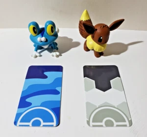 Tomy Pokemon XY Froakie vs. Eevee PVC Figura Conjunto Lote de (2) Figuras Sueltas - Imagen 1 de 5