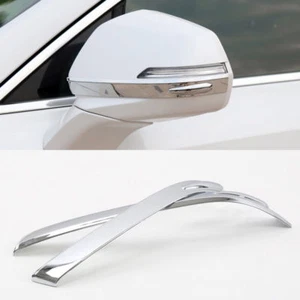 For Cadillac XT4 2018 2019 - 2023 Chrome Side Door Mirror Stripe Cover Trim 2pcs - Picture 1 of 9