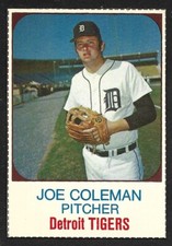 1975 HOSTESS SINGLES #60  Joe Coleman  DETROIT TIGERS  ( No Stains )  NM  B
