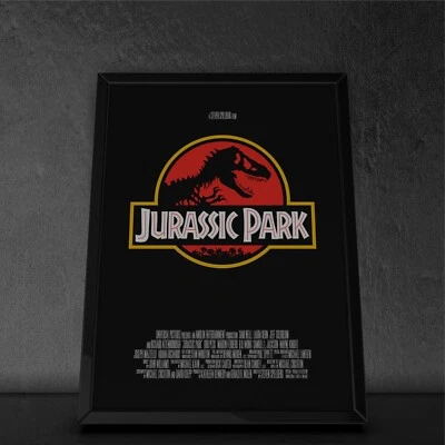 Jurassic Park Poster, Cult, Stretcher, Canvas, Canvas Picture + Sticker - Image 1 of 4