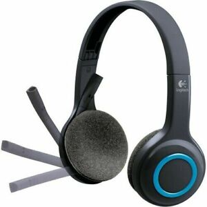 Black NEW Logitech H600 Plug & Play Wireless Stereo Headset w/Boom Microphone