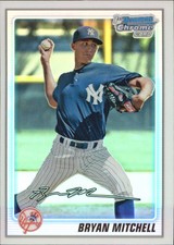 2010 (YANKEES) Bowman Chrome Prospects Refractors #BCP118A Bryan Mitchell/500