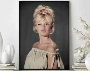 Brigitte Bardot Portrait Poster Premium Quality Choose your Size - Picture 1 of 4