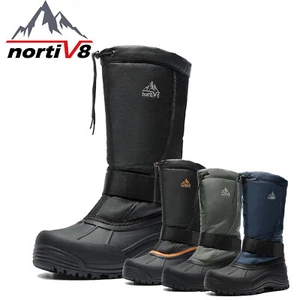 NORTIV 8 Herren Winter Warm Schneestiefel Wasserdicht Outdoor Rutschfest Wanderschuhe - Bild 1 von 20
