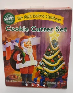4 Set Wilton Comfort-Grip Cookie Cutter 3.5" Christmas Winter 2311-309 Tree Star - Picture 1 of 4