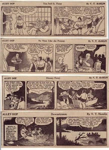 Alley Oop by V.T. Hamlin - WW2 action - 25 daily comic strips from May 1942 - Picture 1 of 1