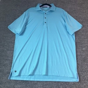 Greyson Men’s Polo XL Blue Radiance Performance Stretch Guide Sport Golf Shirt - Picture 1 of 12