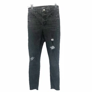 Old Navy Rockstar Super Skinny Midrise Jeans Stretch Pocket Black Acid Wash Sz 2 - Picture 1 of 8