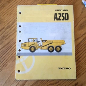 Volvo A25D ARTICULATED HAUL TRUCK OPERATION & MAINTENANCE MANUAL OPERATORS GUIDE - Picture 1 of 4