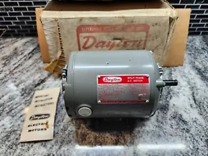 NOS Dayton split phase electric motor 1/3hp 1/2" shaft 1725rpm 115v USA 5K909 - Picture 1 of 5