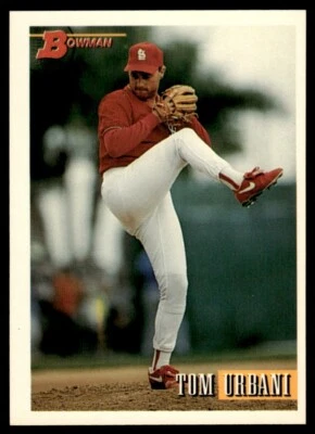 1993 Bowman #583 Tom Urbani Rookie St. Louis Cardinals - Image 1 of 2
