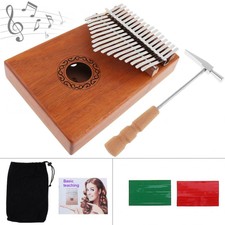 17 Keys Kalimba Single Board Mahogany Thumb Piano Mbira Keyboard Instrument Tool