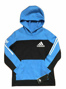 NWT Adidas Boys/Girls Logo & 3 Stripes Hoodie, ASSRTD Colors & Sizes 5 thru 12