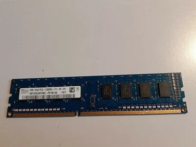 HYNIX 2GB RAM DDR3 (1 x 2GB) 1Rx8 PC3-12800U-11-12-A1  HMT325U6EFR8C - HP 655409 - Immagine 1 di 4