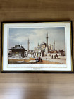 Hagia Sophia Mosque  With the  Natural Wood Frame printed on paper