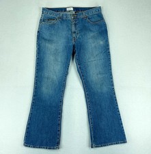 DKNY Womens Jeans Blue Tag Size 34x40 Bootcut Mid Rise Denim Wash