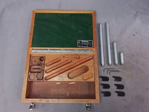 Mitutoyo Renishaw PH-1 Adapter set with wood storage box - Picture 1 of 10