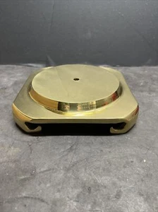 New Cast Brass Footed Lamp Base,  5 3/4” Top Diameter - Picture 1 of 15