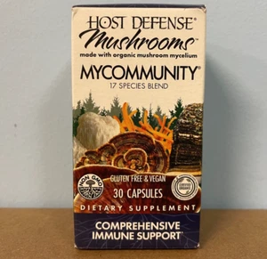 Host Defense Mycommunity 17 Species Mushroom Blend 30 Capsules EXP 10/2025 - Picture 1 of 4