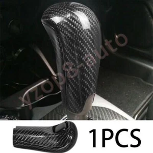 For Honda Fit Jazz 2014-2020 Carbon Fiber Replace Gear Shift Knob Shifter Trim - Foto 1 di 5