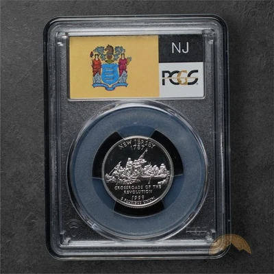 1999-S Proof Silver New Jersey State Quarter 25C - PCGS PR70 DCAM - San Fran - Image 1 of 2