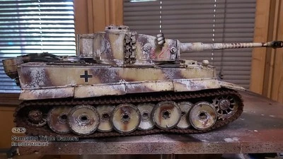 Taigen 1/16  RC German Tiger 1 early/late  Tank custom paint  bb firing - Image 1 of 4