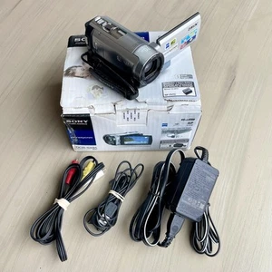 Sony Handycam DCR-SX85 Small Silver Handheld Camcorder 16GB w/ Cables - TESTED! - Picture 1 of 24