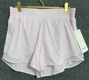 Lululemon Shorts Women 10 Pink Hotty Hot HR Short 4" Lined NWT Athleisure Run - Picture 1 of 5