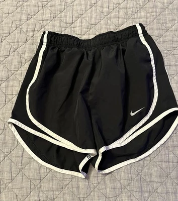 Pantalones Cortos Nike Dri-Fit Tempo Mujer L Negro Blanco Correr Atlético Forrado Ligero Foto 1 de 4