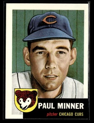 1991 Topps Archives 1953 #92 Paul Minner Bio uses white text Card Chicago Cubs - Image 1 of 2