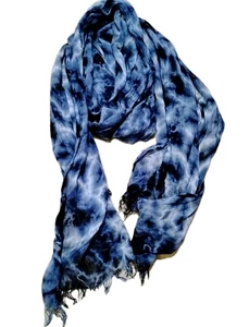Women's Scarf Unbranded Blue Tye Dye Multi Purpose Head Scarf - Picture 1 of 4