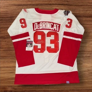 ALEX DEBRINCAT DETROIT RED WINGS SIGNED / AUTOGRAPHED CUSTOM JERSEY JSA COA - Picture 1 of 2